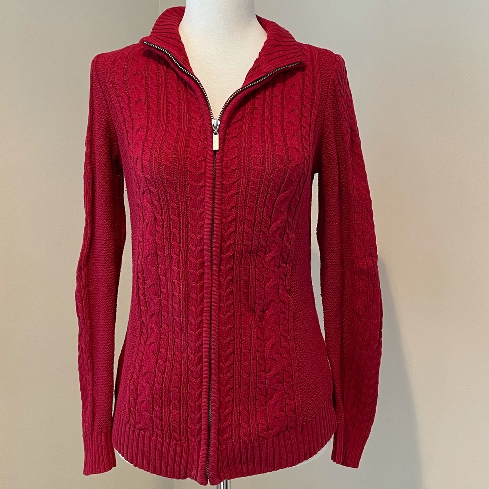 Croft & Barrow Zip Sweater Cardigan Small
